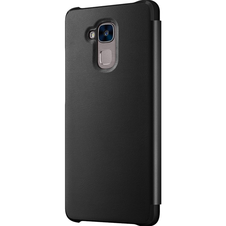 HUAWEI Business Style Classic Ultra-thin Leather Flip Mobile Case for Huawei Honor 5c / GT3 - Black-4