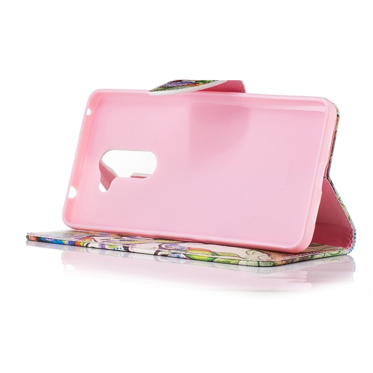 Pattern Printing Leather Wallet Mobile Casing for Huawei Honor 6x (2016) - Colorful Tree-6