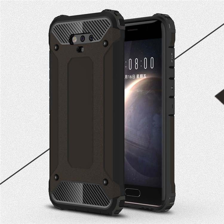For Huawei Honor Magic Armor Guard Plastic TPU Hybrid Phone Case - Black-1