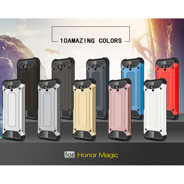 For Huawei Honor Magic Armor Guard Plastic TPU Hybrid Phone Case - Black-2