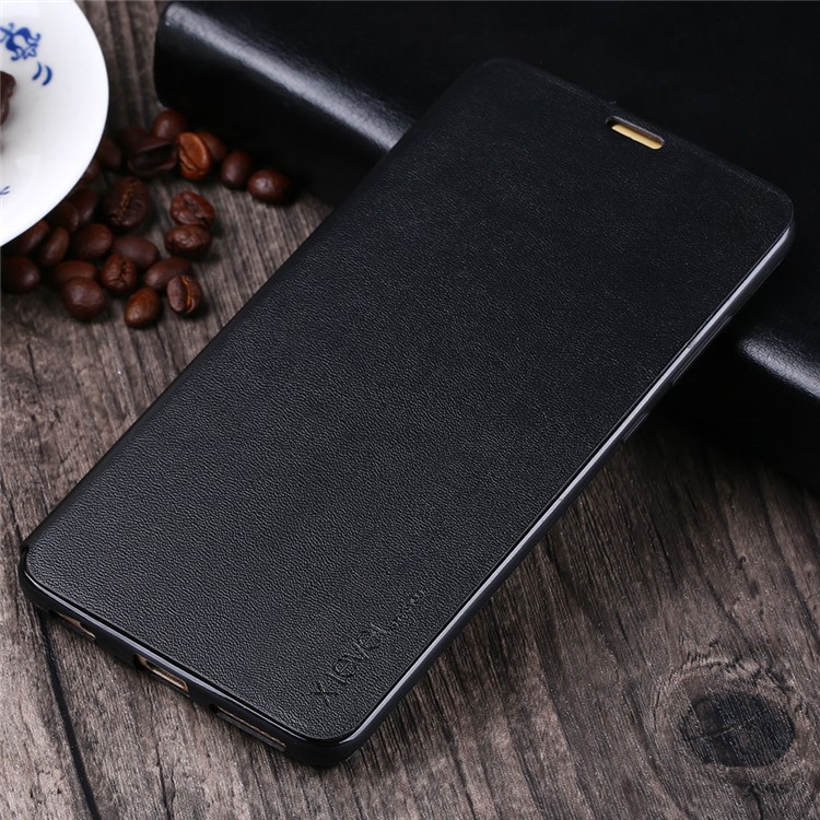 X-LEVEL Slim Folio Leather Stand Case for Huawei Mate 9 Pro / Mate 9 Porsche Design - Black-3