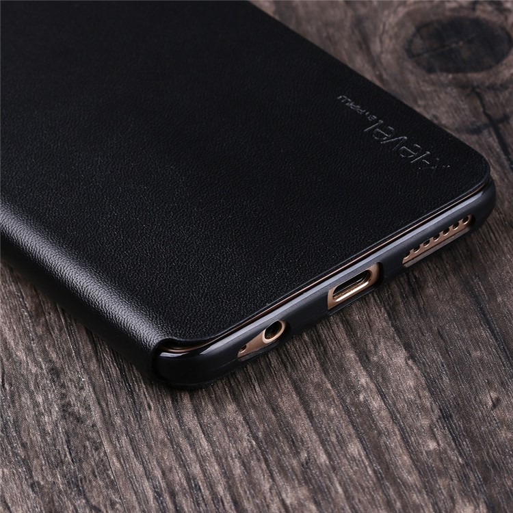 X-LEVEL Slim Folio Leather Stand Case for Huawei Mate 9 Pro / Mate 9 Porsche Design - Black-4