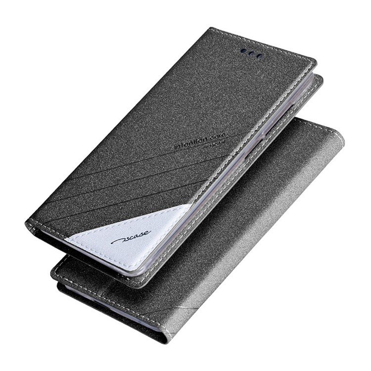 TSCASE Trajectory Flip Stand Leather Case for Huawei Mate 9 Pro / Mate 9 Porsche Design - Grey-3