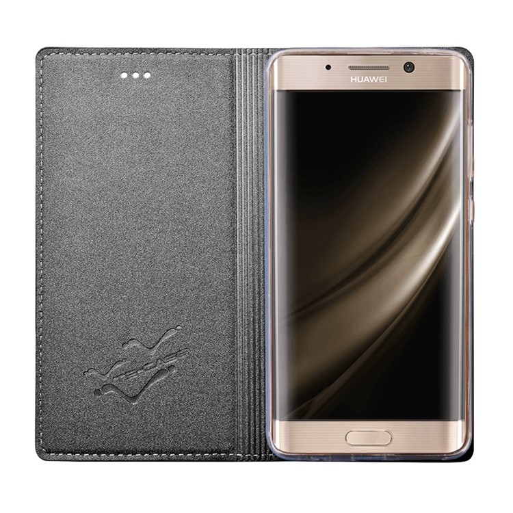 TSCASE Trajectory Flip Stand Leather Case for Huawei Mate 9 Pro / Mate 9 Porsche Design - Grey-5