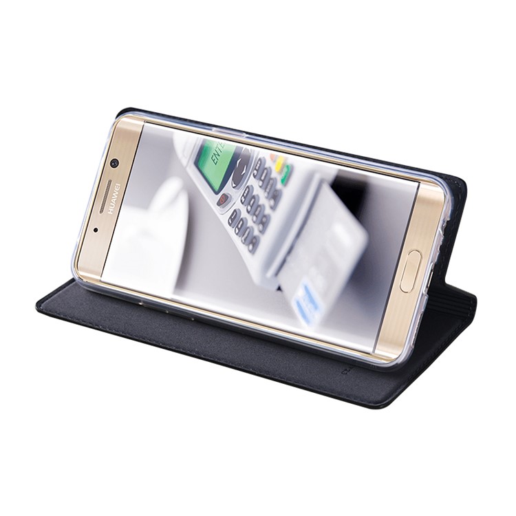 TSCASE Litchi Genuine Leather Case for Huawei Mate 9 Pro / Mate 9 Porsche Design - Black-4