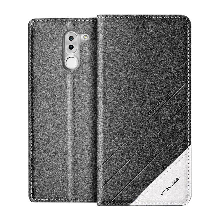 TSCASE Trajectory Flip Stand Leather Case for Huawei Honor 6x (2016) - Grey-1