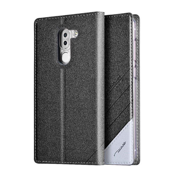 TSCASE Trajectory Flip Stand Leather Case for Huawei Honor 6x (2016) - Grey-2
