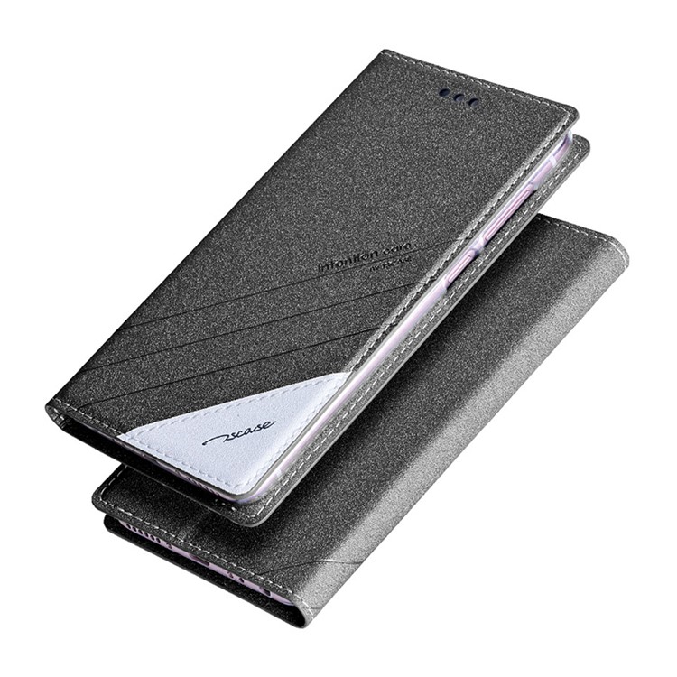 TSCASE Trajectory Flip Stand Leather Case for Huawei Honor 6x (2016) - Grey-3