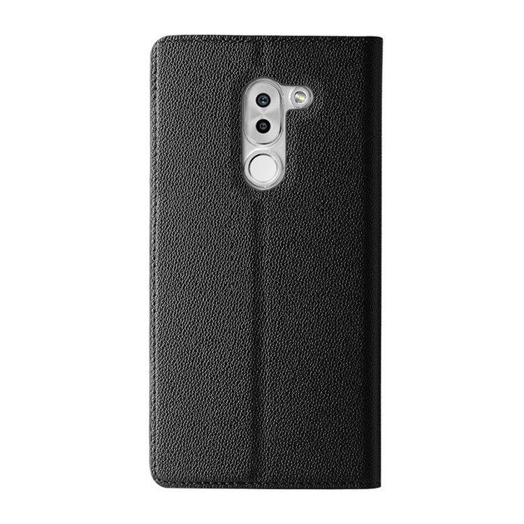 TSCASE Genuine Leather Stand Case for Huawei Honor 6x (2016) - Black-2