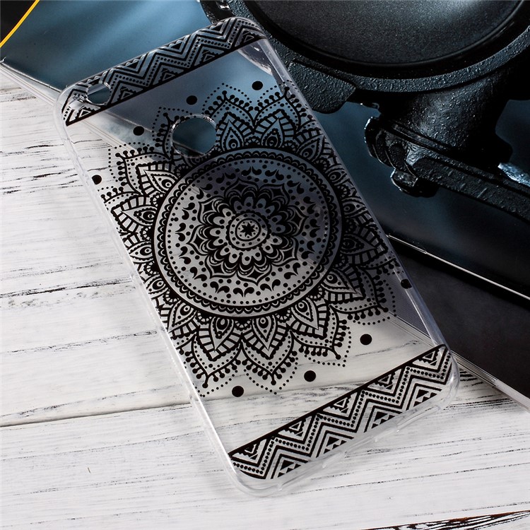Ultra mince cas TPU téléphone mobile pour Huawei P8 Lite (2017) / honneur 8 Lite - motif de mandala-3