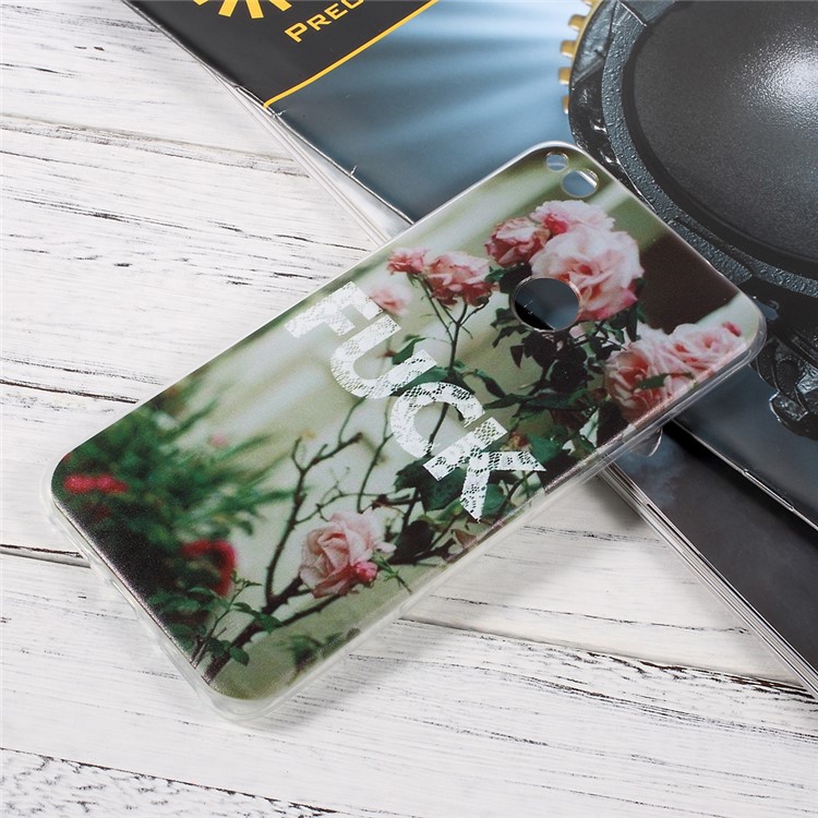Patterned TPU Ultrathin Shell for Huawei P8 Lite (2017)/Honor 8 Lite - Blooming Roses-1