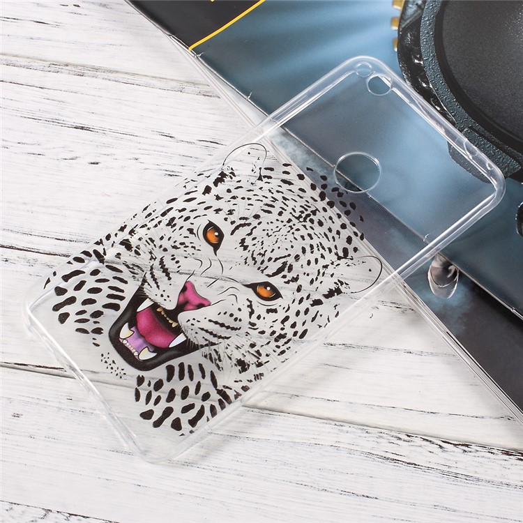 Printing Pattern TPU Ultrathin Phone Case for Huawei P8 Lite (2017)/Honor 8 Lite - Leopard-1