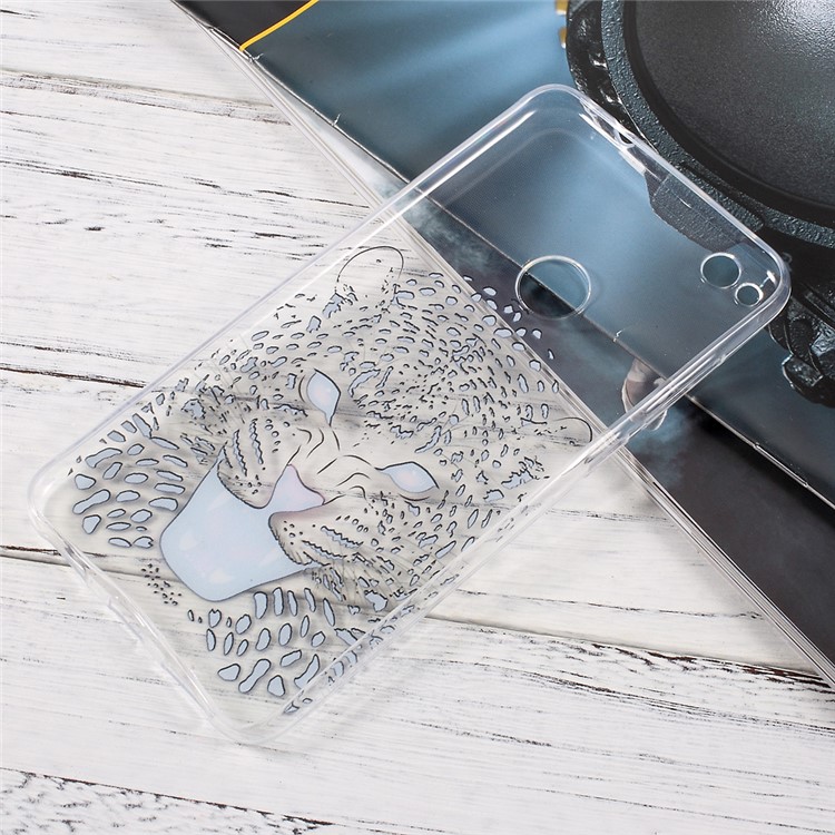 Printing Pattern TPU Ultrathin Phone Case for Huawei P8 Lite (2017)/Honor 8 Lite - Leopard-2
