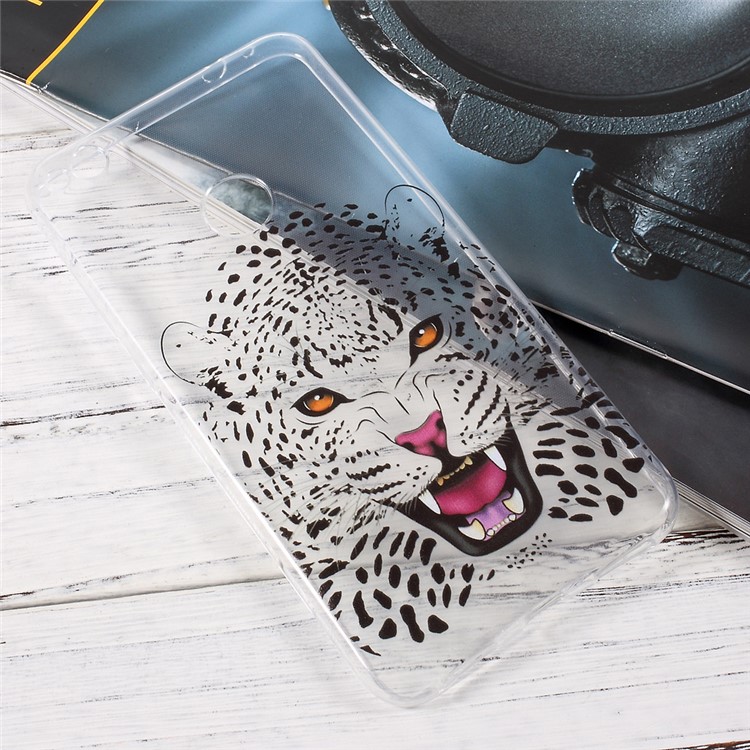 Printing Pattern TPU Ultrathin Phone Case for Huawei P8 Lite (2017)/Honor 8 Lite - Leopard-3