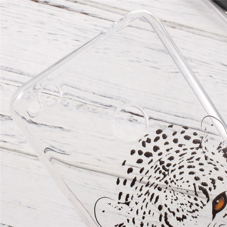 Printing Pattern TPU Ultrathin Phone Case for Huawei P8 Lite (2017)/Honor 8 Lite - Leopard-5