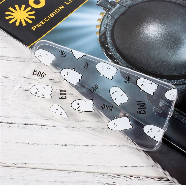 Ultrathin Patterned TPU Phone Case for Huawei P8 Lite (2017)/Honor 8 Lite - Boo Cartoon Eggs-3