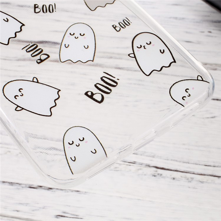 Ultrathin Patterned TPU Phone Case for Huawei P8 Lite (2017)/Honor 8 Lite - Boo Cartoon Eggs-5