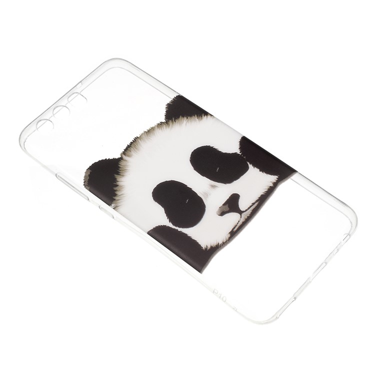 For Huawei P10 Patterned Clear TPU Mobile Phone Case - Cute Panda-2