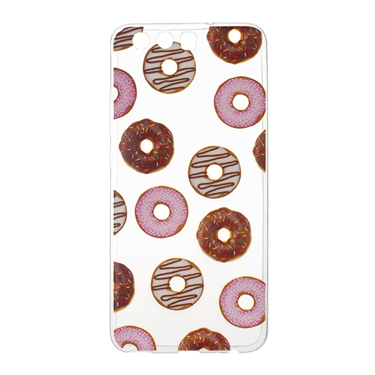 Ultra Thin Pattern Printing TPU Soft Case for Huawei P10 - Doughnuts-1