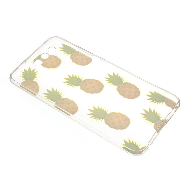 Ultra fino modelado TPU TPU caso Voltar para Huawei P10 - Abacaxi-3