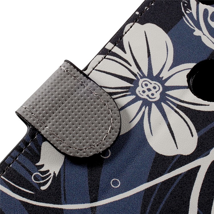 Patterned Wallet Leather Phone Case for Huawei P8 Lite (2017)/Honor 8 Lite - Butterfly Flower-10