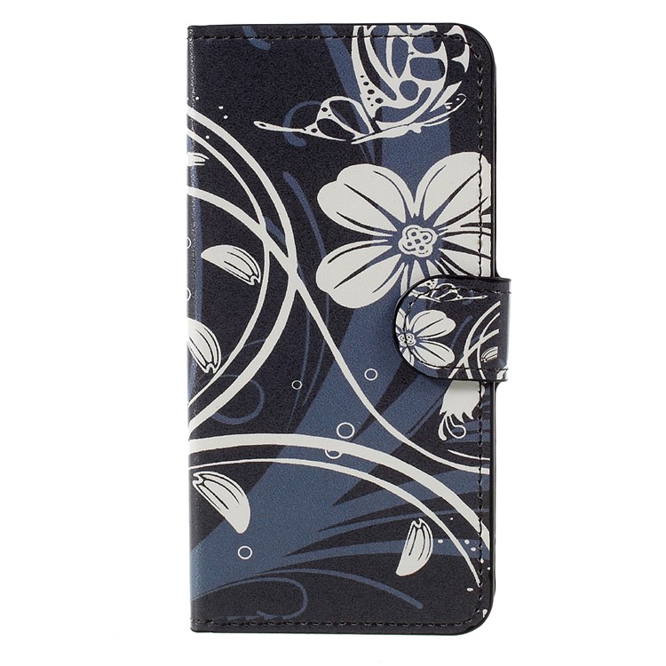 Patterned Wallet Leather Phone Case for Huawei P8 Lite (2017)/Honor 8 Lite - Butterfly Flower-3
