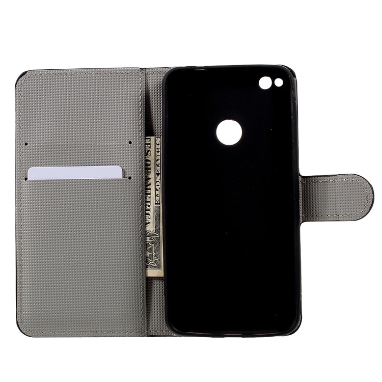 Patterned Wallet Leather Phone Case for Huawei P8 Lite (2017)/Honor 8 Lite - Butterfly Flower-6