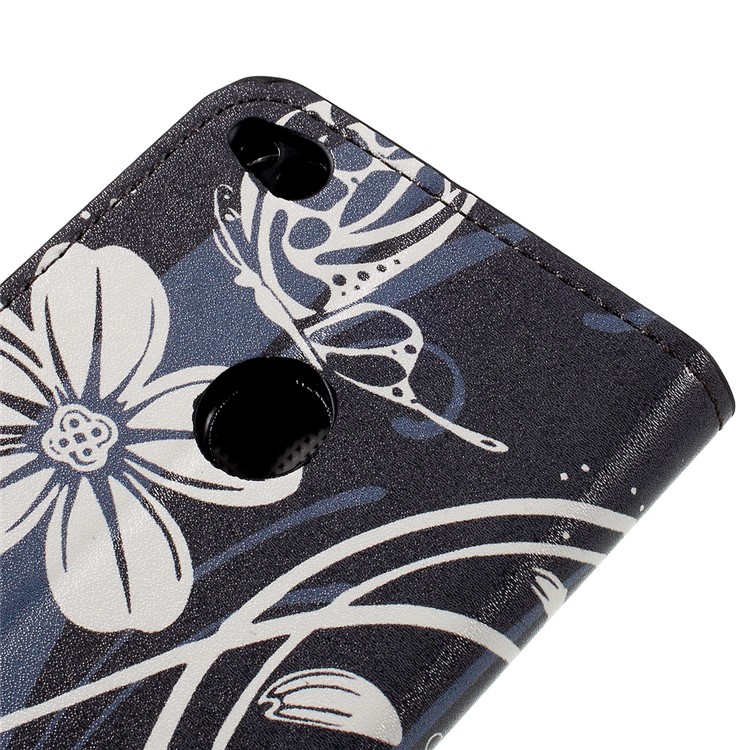 Patterned Wallet Leather Phone Case for Huawei P8 Lite (2017)/Honor 8 Lite - Butterfly Flower-8