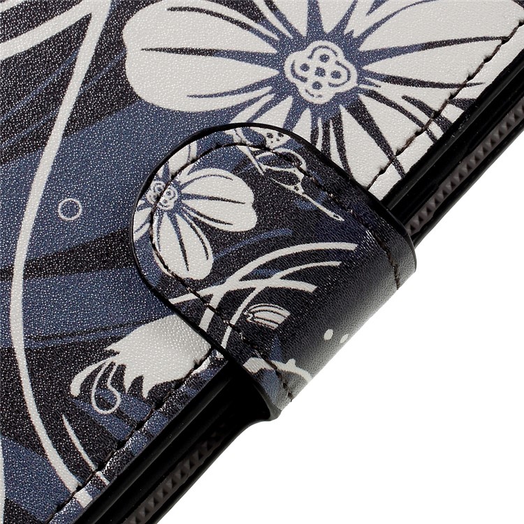 Patterned Wallet Leather Phone Case for Huawei P8 Lite (2017)/Honor 8 Lite - Butterfly Flower-9