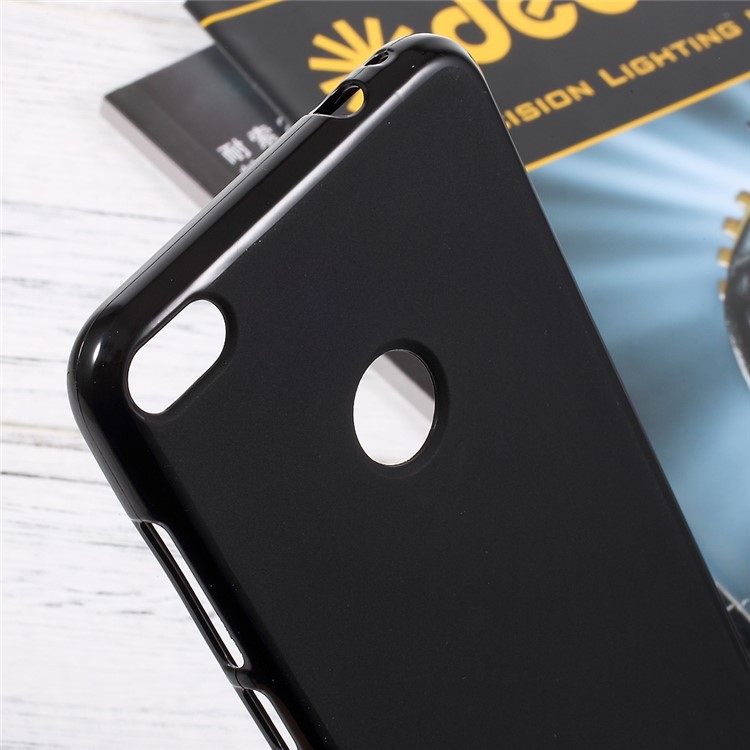 Matte TPU Cell Phone Case for Huawei P8 Lite (2017) / Honor 8 Lite - Black-3
