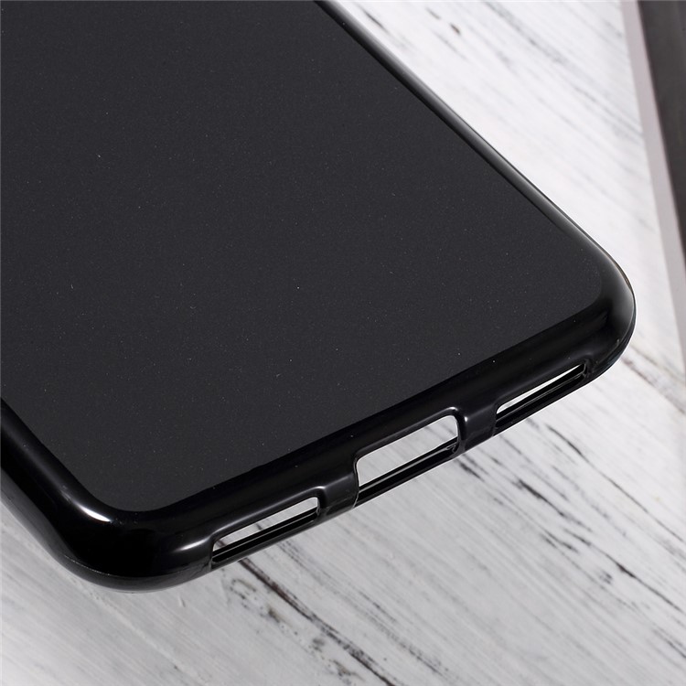 Matte TPU Cell Phone Case for Huawei P8 Lite (2017) / Honor 8 Lite - Black-4