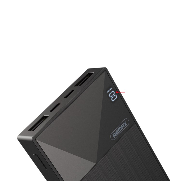 REMAX Thoway 10000mAh Dual USB Mobile Power Bank for iPhone iPad Samsung - Black-2