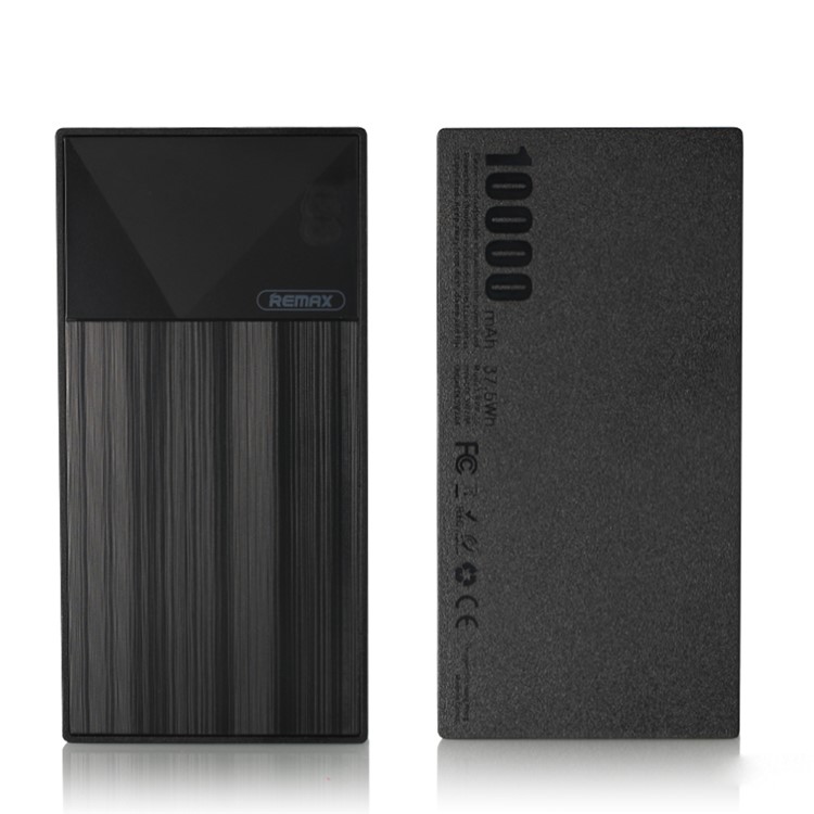 REMAX Thoway 10000mAh Dual USB Mobile Power Bank for iPhone iPad Samsung - Black-6