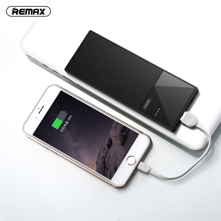 REMAX Thoway 5000mAh 5V 2A Mobile Power Bank for iPhone iPad Samsung - Black-6