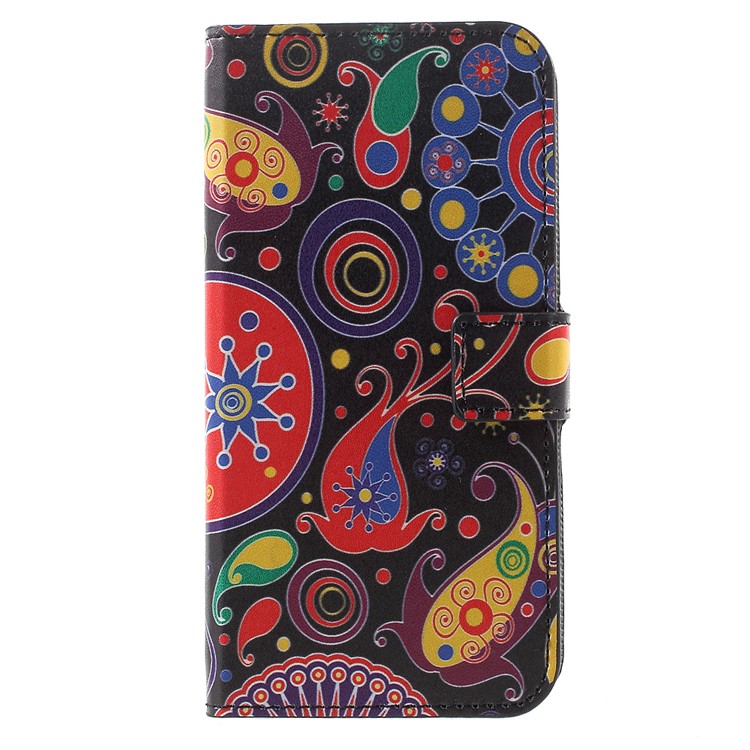 Wallet Leather Stand Case for Huawei P8 Lite (2017) / Honor 8 Lite - Paisley Flowers-2