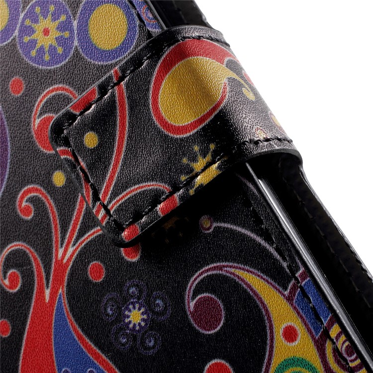 Wallet Leather Stand Case for Huawei P8 Lite (2017) / Honor 8 Lite - Paisley Flowers-9