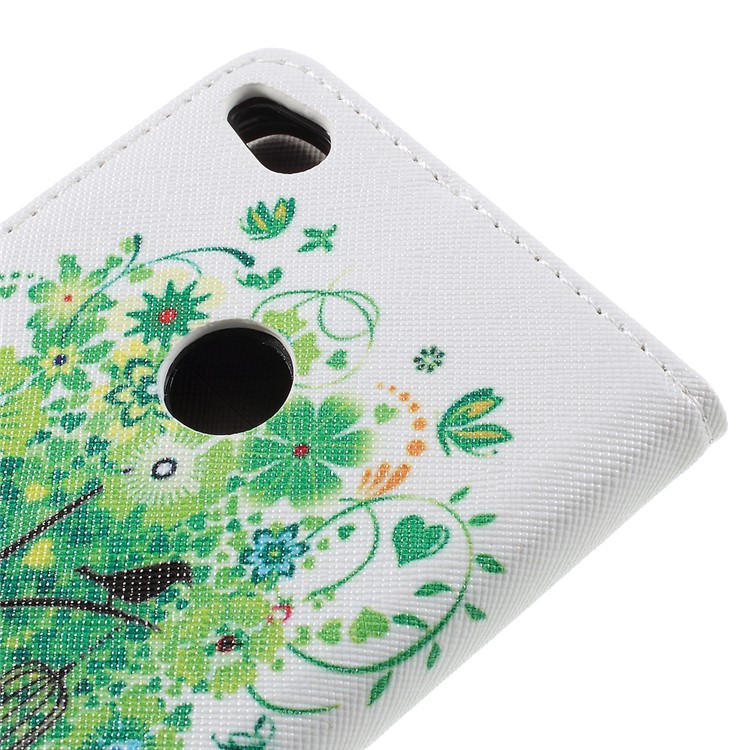 Wallet Leather Stand Case for Huawei P8 Lite (2017) / Honor 8 Lite - Green Tree-8