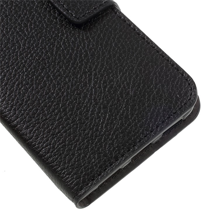 Litchi Grain Leather Wallet Mobile Case for Huawei P8 Lite (2017)/Honor 8 Lite - Black-7