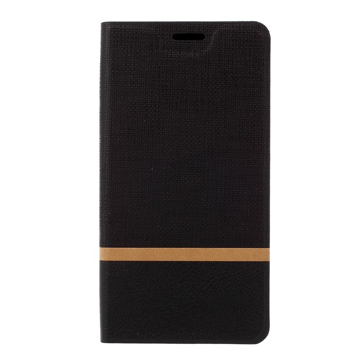 Cross Pattern Leather Card Holder Case for Huawei P8 Lite (2017) / Honor 8 Lite - Black-3
