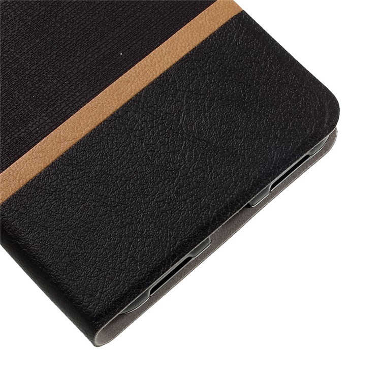 Cross Pattern Leather Card Holder Case for Huawei P8 Lite (2017) / Honor 8 Lite - Black-4