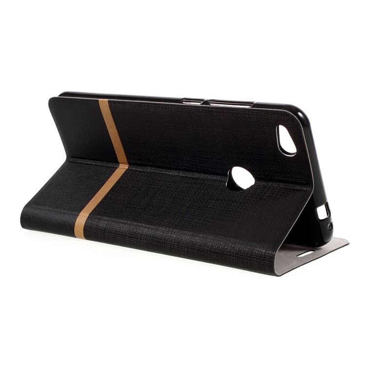 Cross Pattern Leather Card Holder Case for Huawei P8 Lite (2017) / Honor 8 Lite - Black-6