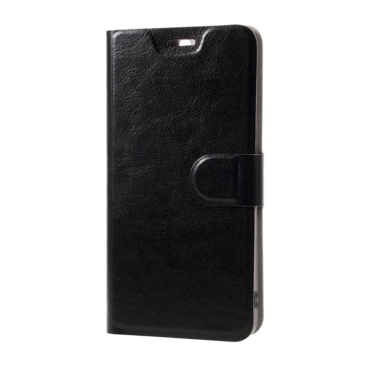 Crazy Horse Magnetic Leather Stand Case for Huawei P10 Plus - Black-3