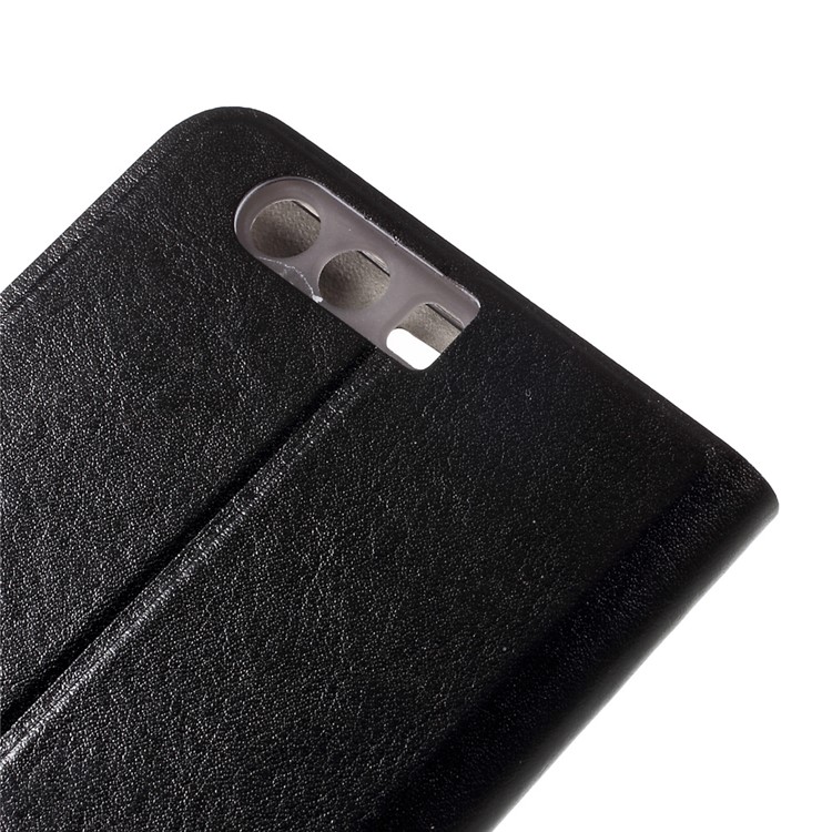 Crazy Horse Magnetic Leather Stand Case for Huawei P10 Plus - Black-9