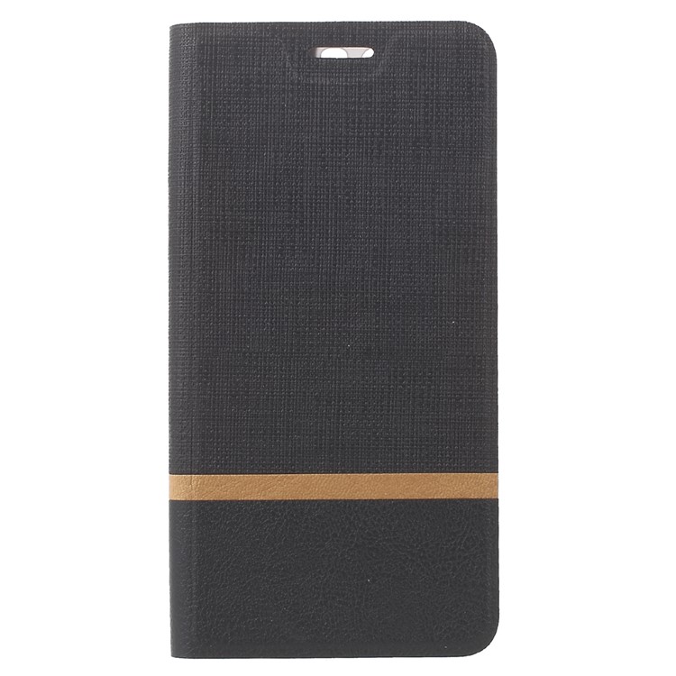 Cross Pattern Leather Card Holder Case for Huawei P10 Plus - Black-2