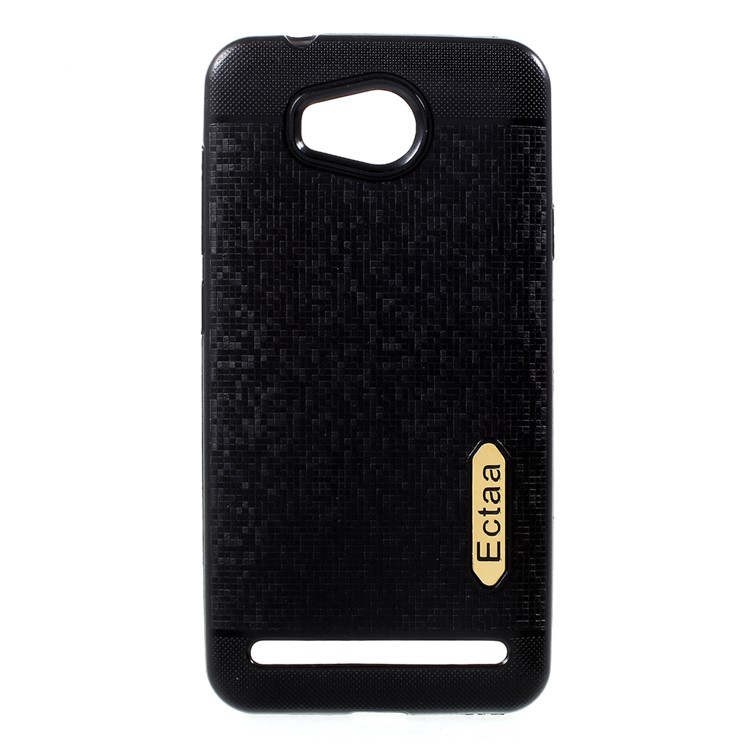 Woven Pattern TPU Case for Huawei Y3II / Y3 II - Black-1