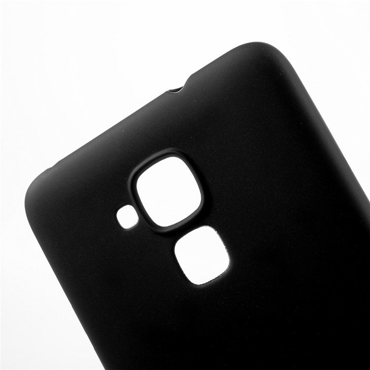 Solid Color Ultra Thin Matte Gel TPU Case for Huawei Honor 5c/GT3/Honor 7 Lite - Black-6