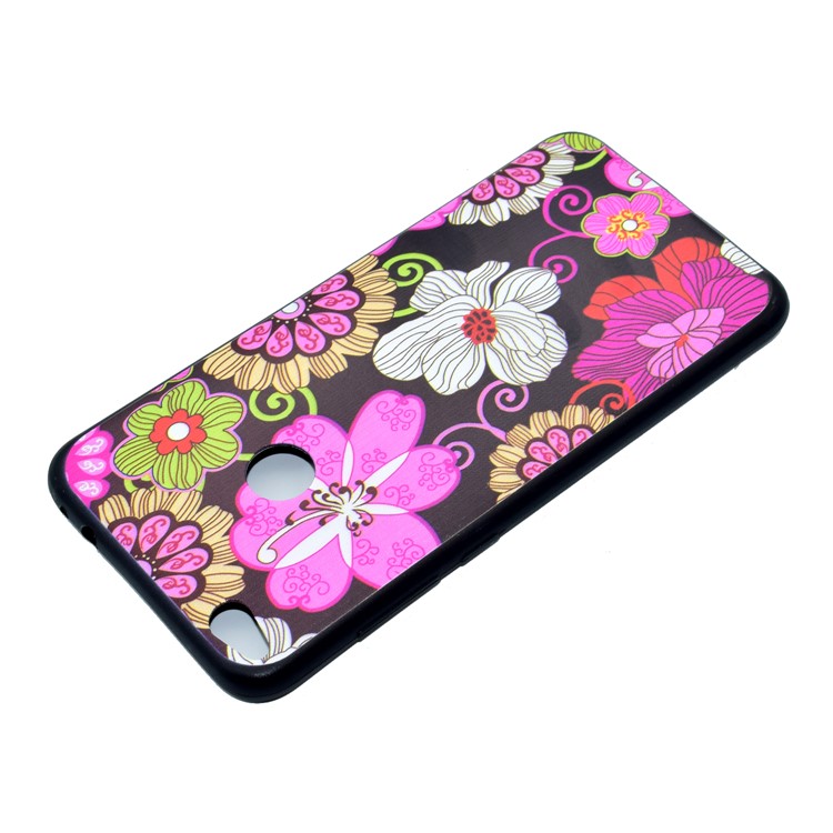 Funda de gel de TPU con motivos para Huawei P8 Lite (2017) / Honor 8 Lite - Flores vivas-4