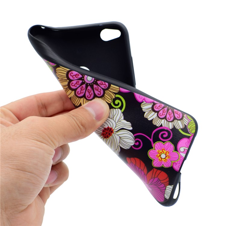 Funda de gel de TPU con motivos para Huawei P8 Lite (2017) / Honor 8 Lite - Flores vivas-6