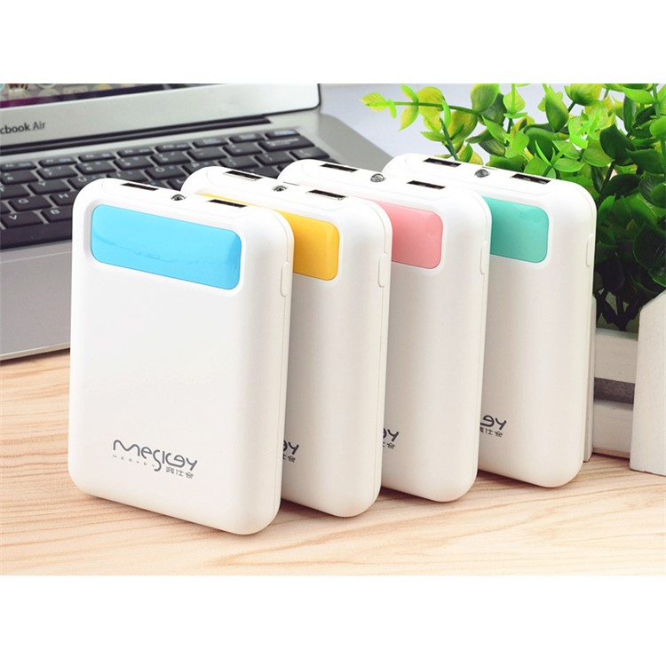 MESKEY MS-P10 10800mAh Dual USB Portable Power Bank with LCD Digital Display - Pink-10