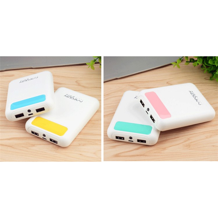 MESKEY MS-P10 10800mAh Dual USB Portable Power Bank with LCD Digital Display - Pink-11